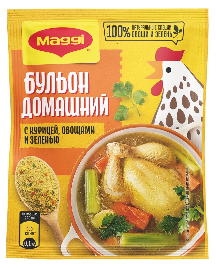 

Бульон MAGGI куриный домашний, 100 г