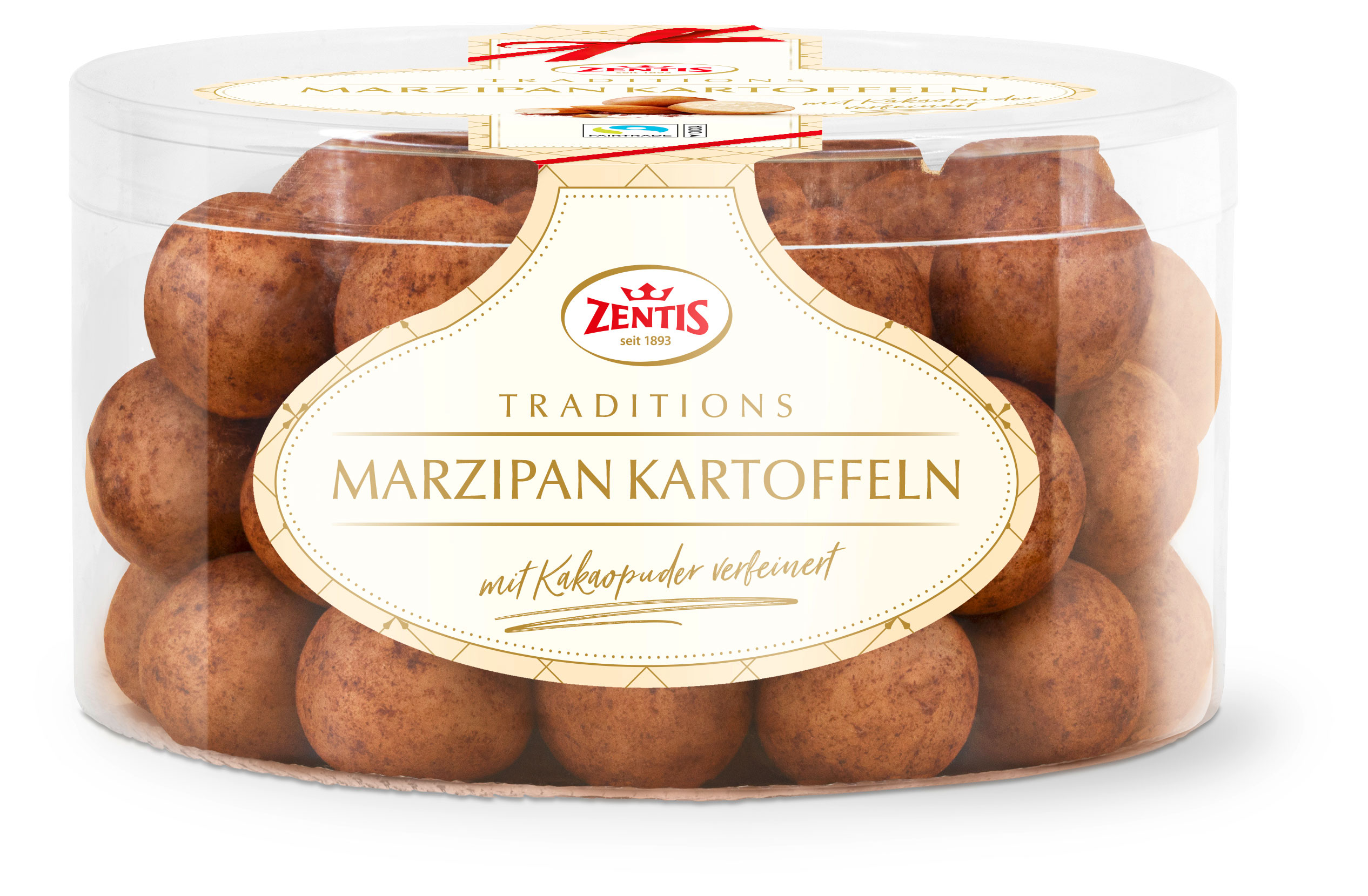 Изображение товара Ароматный марципан ZENTIS картошка 250 г в подарочной упаковке