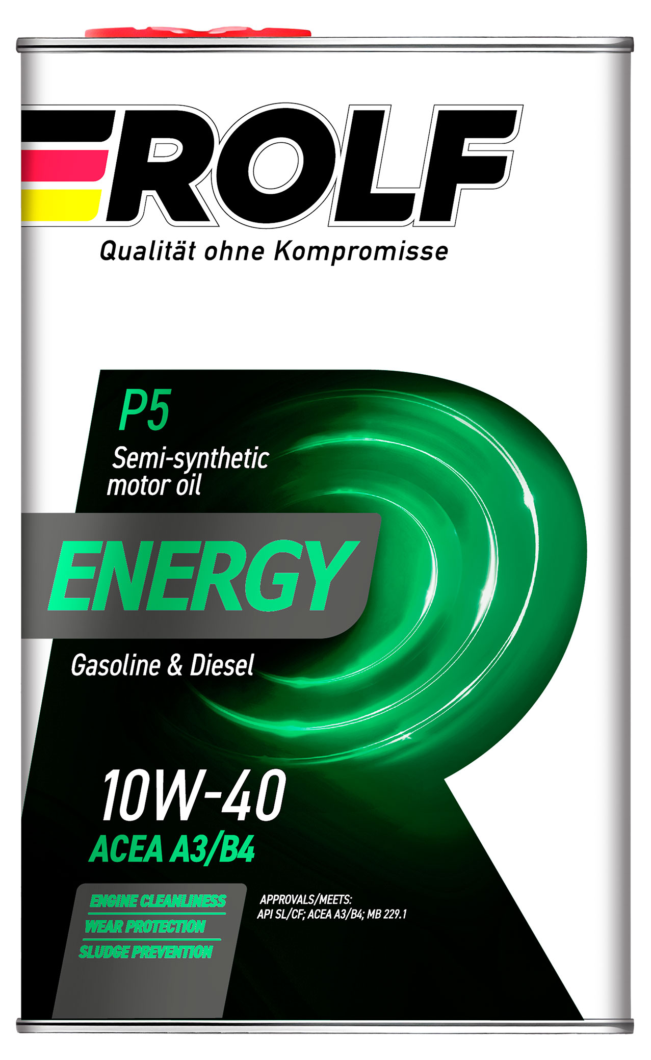 

Масло моторное ROLF Energy 10W40 API SL/CF полусинтетическое, 1л