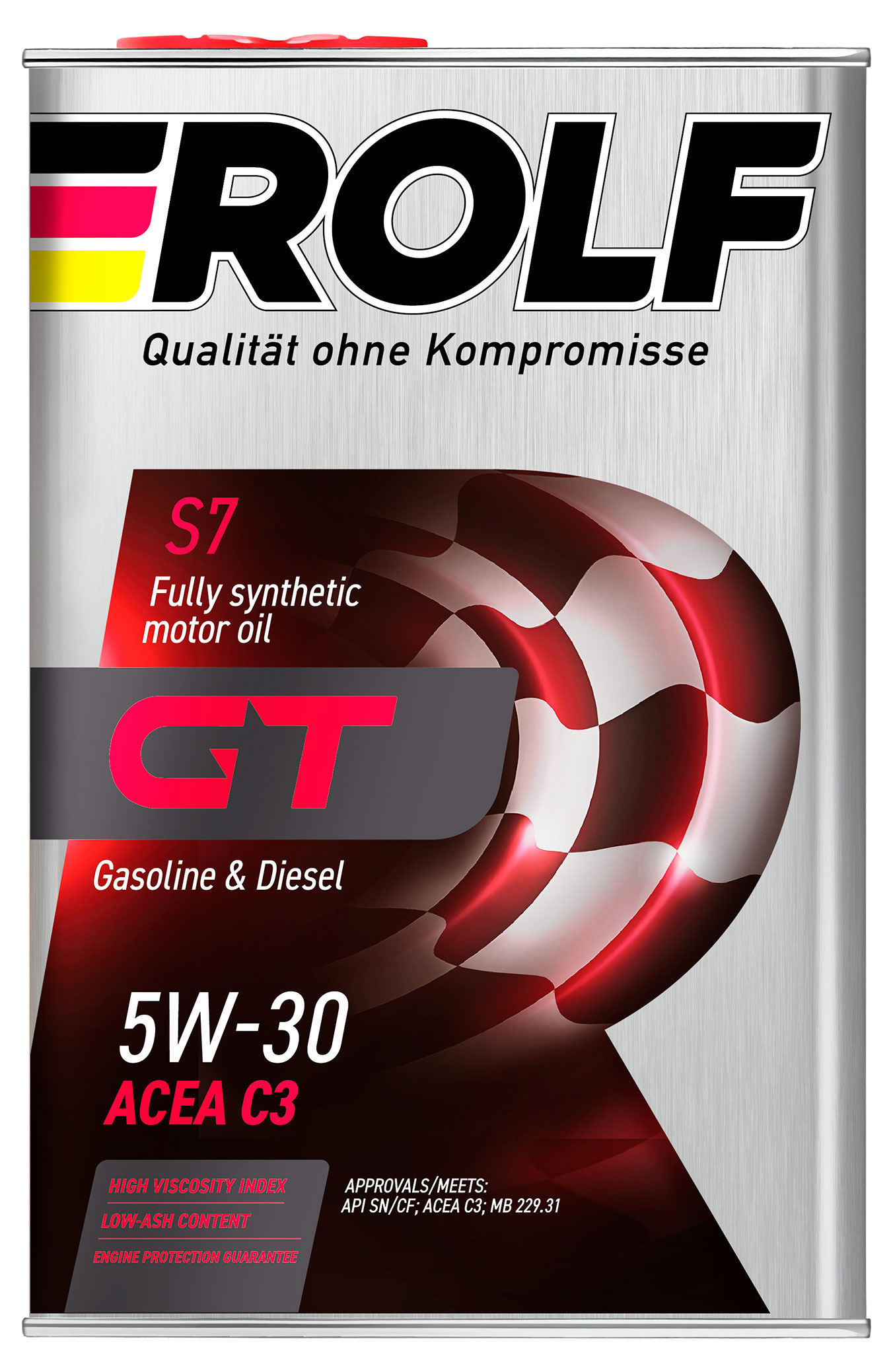 

Масло моторное Rolf GT SAE 5W30 синтетическое, 4 л