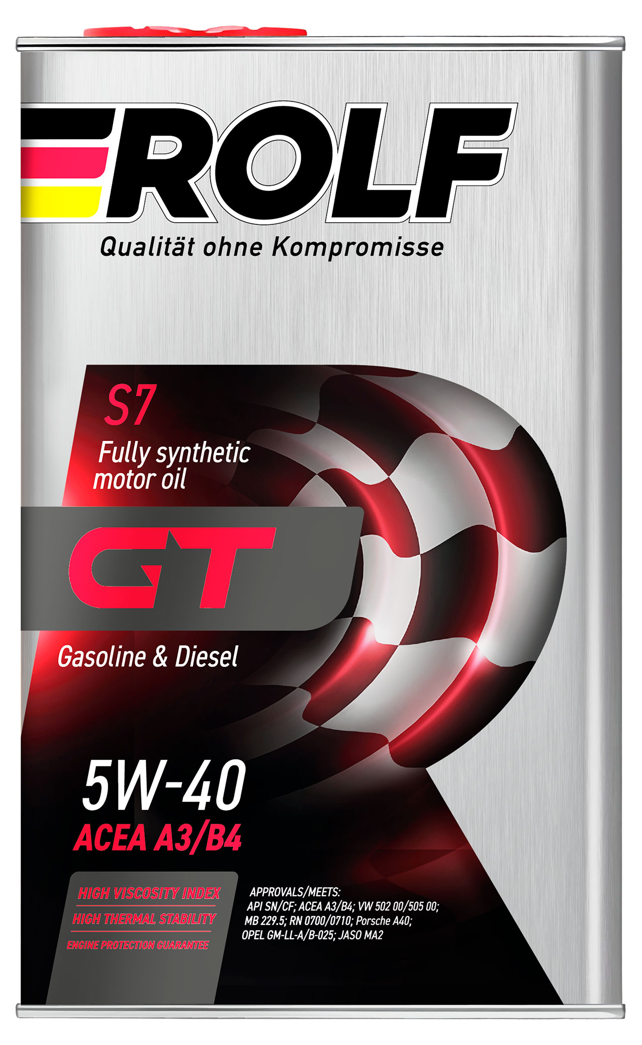 

Масло моторное ROLF GT 5W40 синтетическое, 1 л