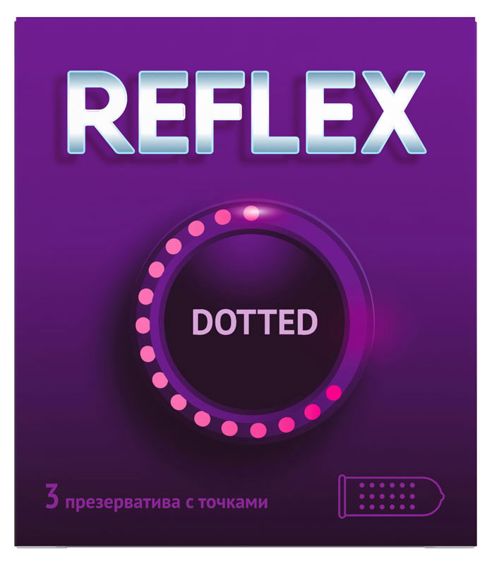 Изображение товара Презервативы Reflex Dotted, 3 шт