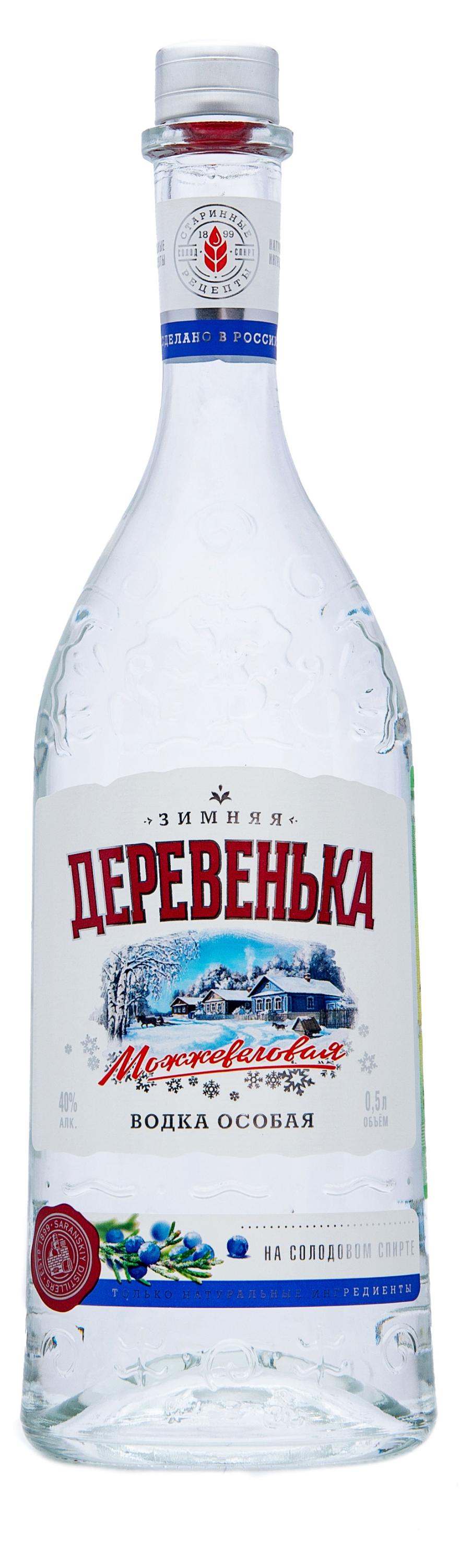 

Водка Зимняя Деревенька Можжевеловая Россия, 0,5 л