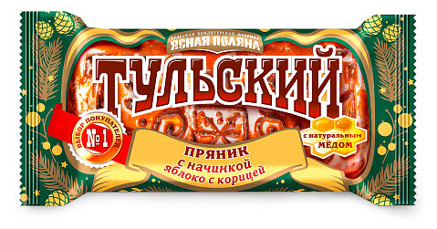 

Пряник Ясная Поляна Тульский Яблоко с корицей, 140 г