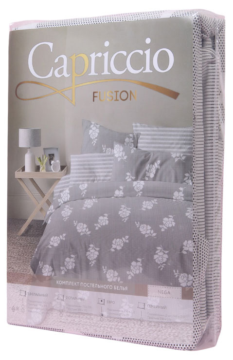 

Комплект постельного белья Capriccio наволочка 50х70, Евро
