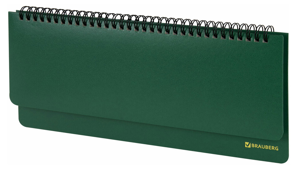Изображение товара Недатированный планинг BRAUBERG Select 60 листов зеленый классический стиль