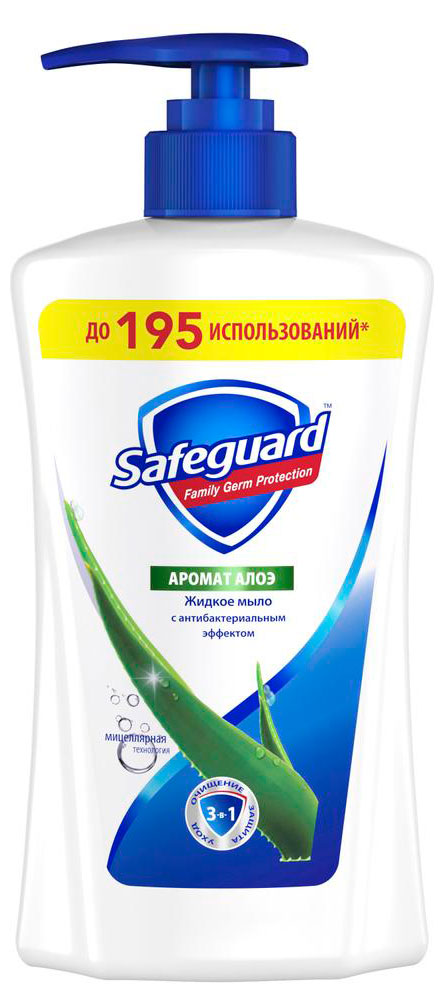 Изображение товара Мыло жидкое Safeguard Алоэ, 390 мл