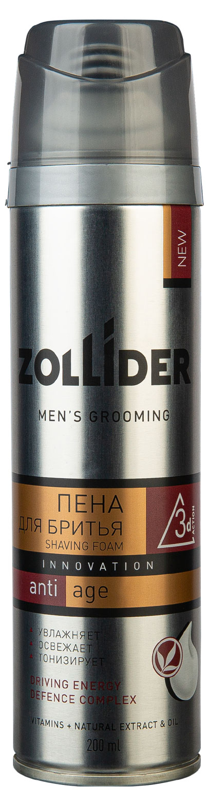 

Пена для бритья Zollider Anti-Age для возрастной кожи, 200 мл