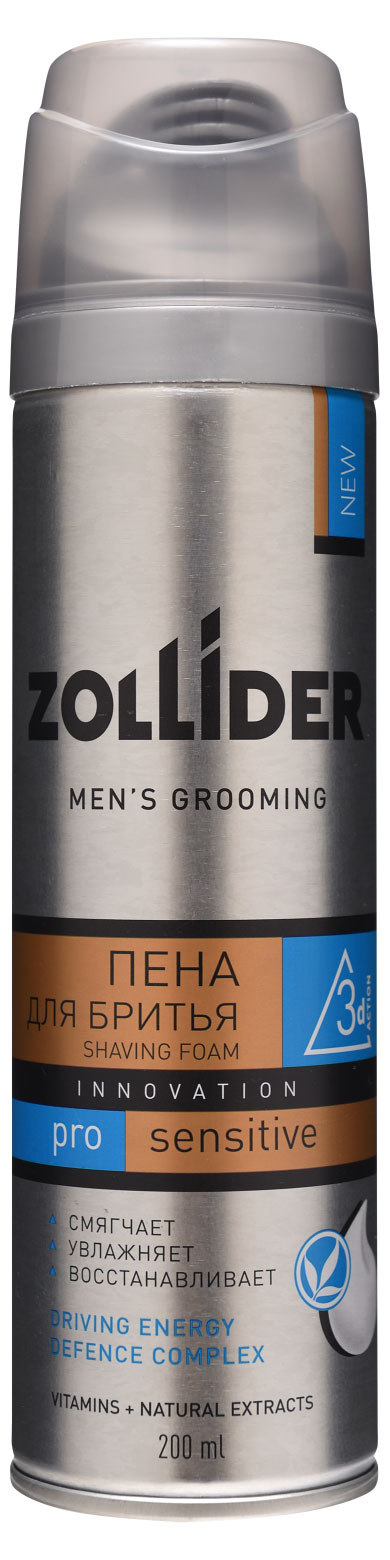 

Пена для бритья Zollider Pro Sensitive для чувствительной кожи, 200 мл