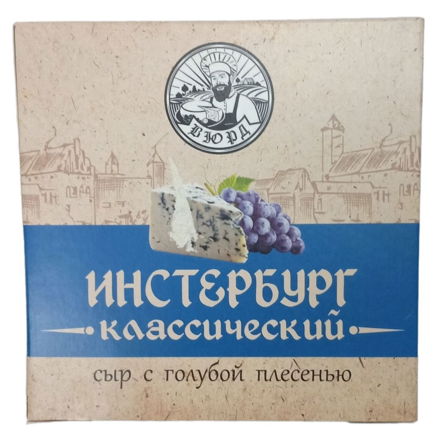 

Сыр мягкий Инстербург классический с голубой плесенью Вюрд 50% БЗМЖ, 150 г