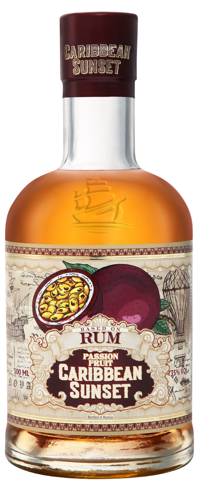 

Ром Caribbean Sunset Passion Fruit Россия, 0,5 л
