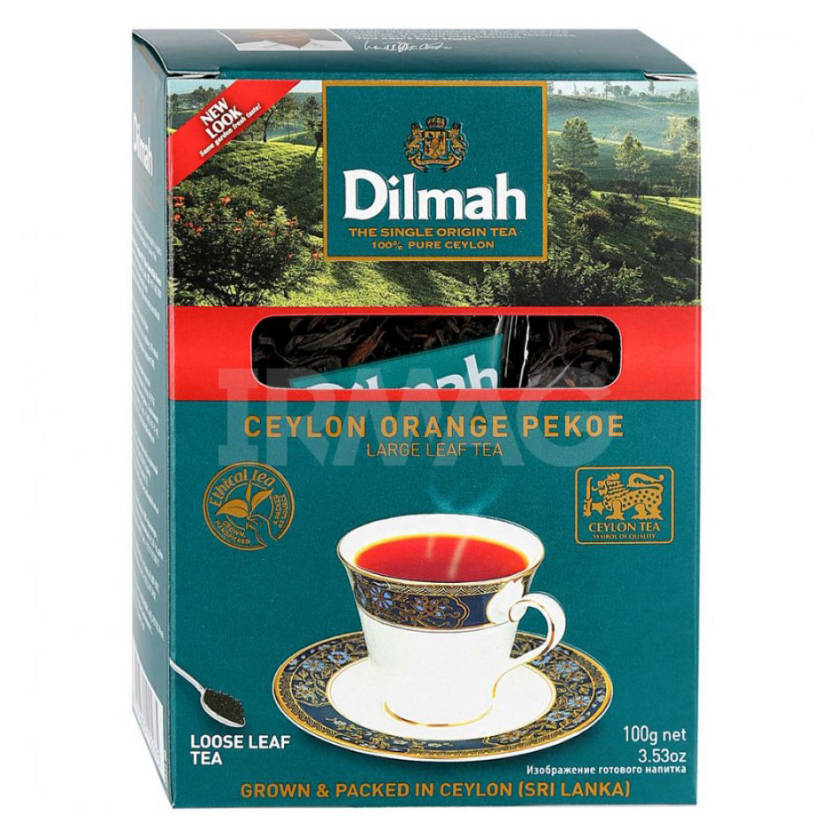 

Чай черный Dilmah цейлонский листовой, 100 г