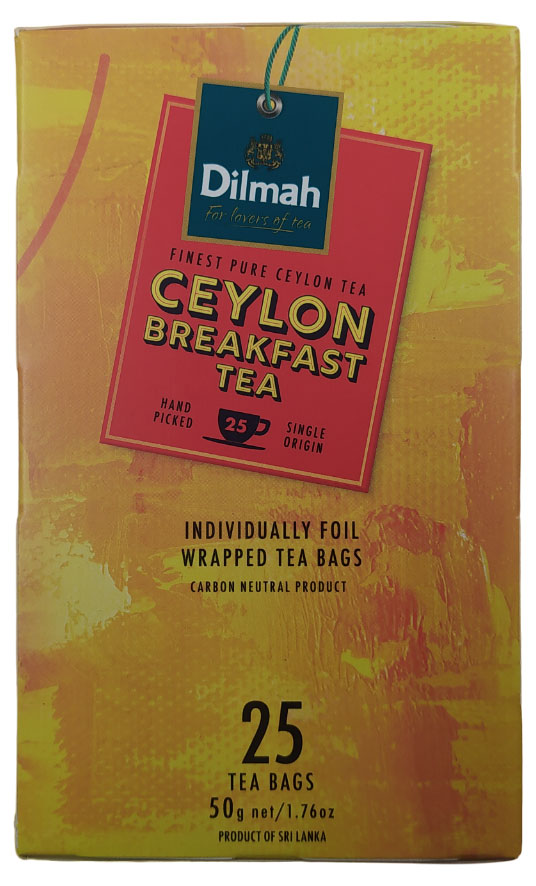 

Чай черный Dilmah цейлонский в пакетиках, 25 х 2 г
