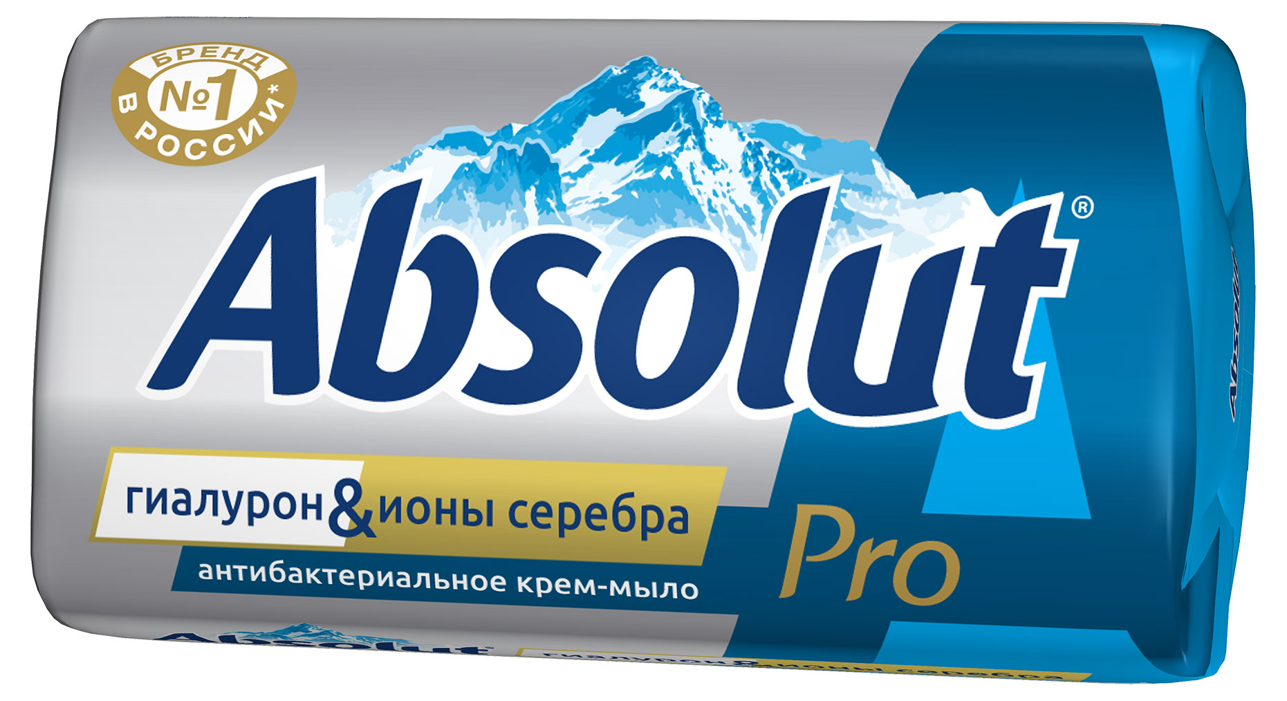 Изображение товара Крем-мыло туалетное Absolut  pro антибактериальное серебро гиалурон, 90 г