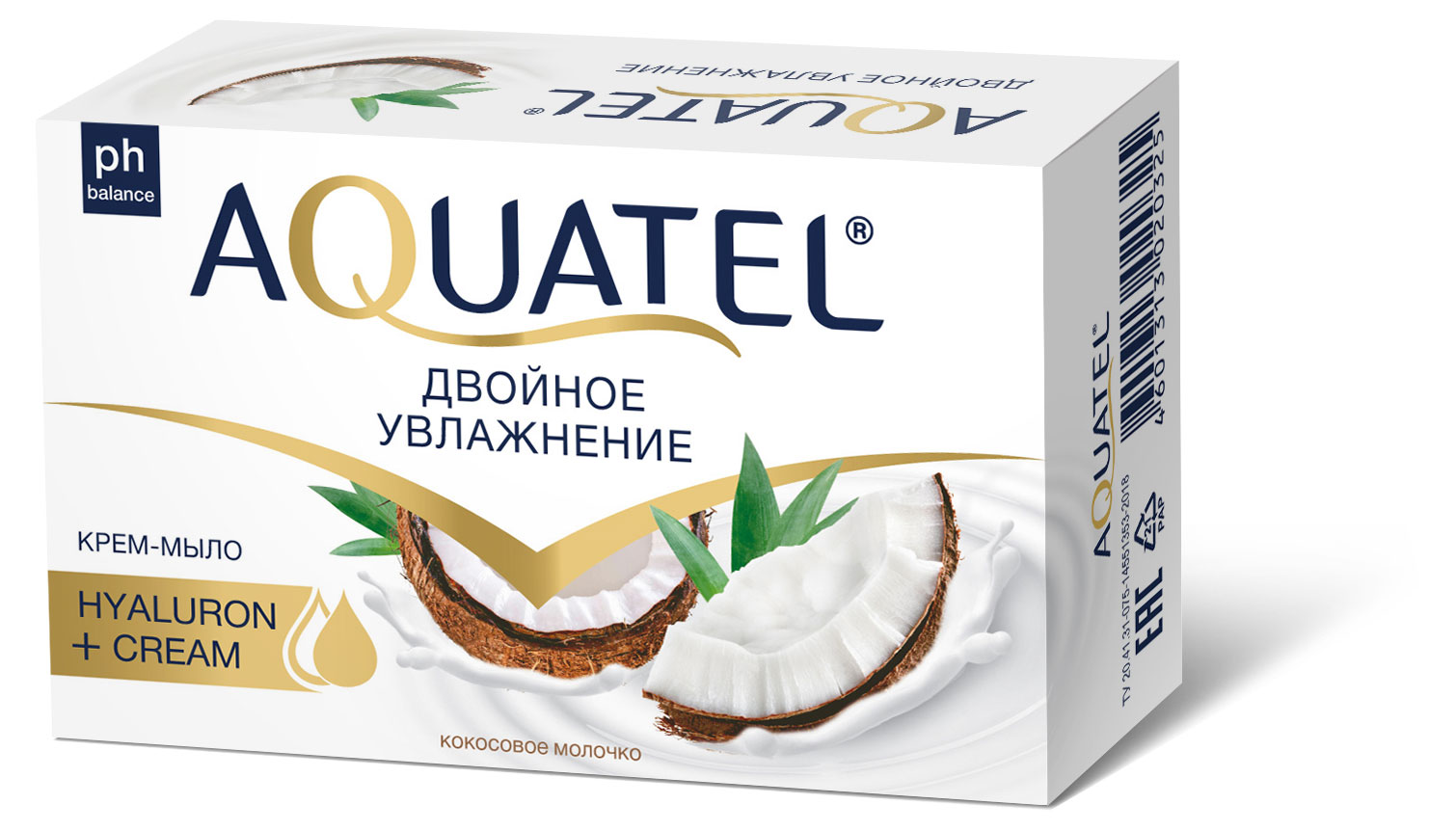 

Крем-мыло туалетное Aquatel кокосовое молочко, 90 г