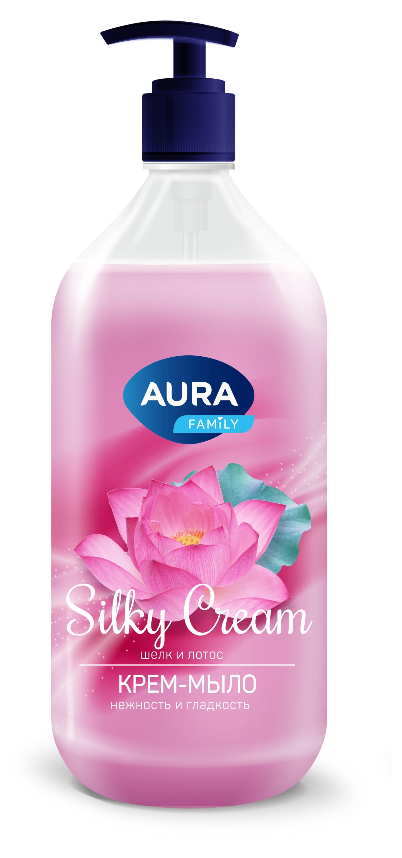 

Крем-мыло Aura Шелк и лотос Silky Cream, 1000 мл