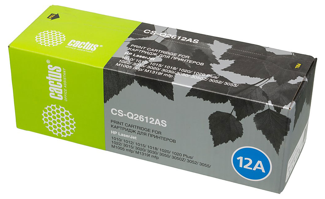 

Картридж лазерный Cactus CS-Q2612AS Q2612A черный