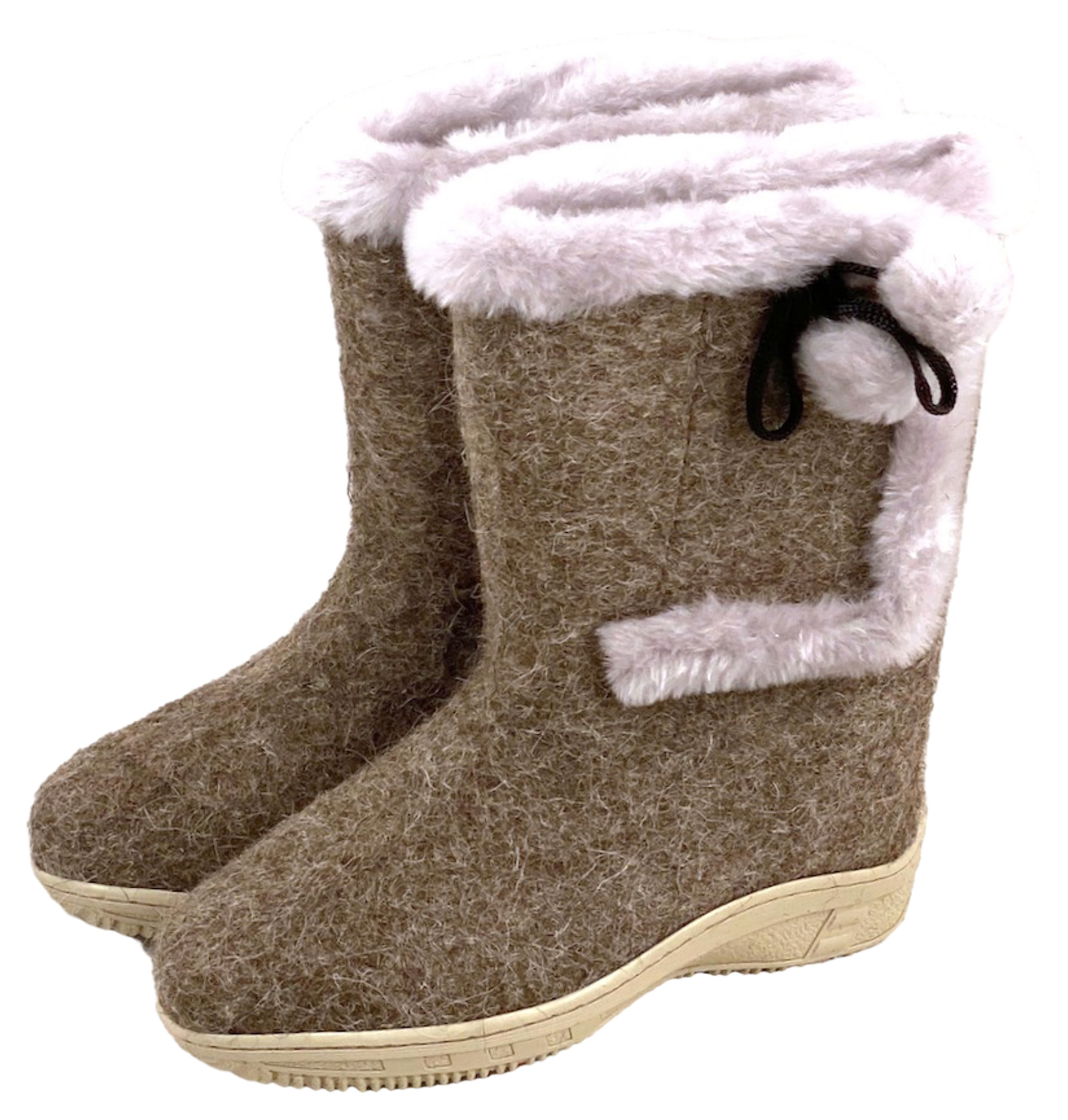 

Валенки женские Ярославские валенки Волжанка Элегия войлочные на подошве ТЭП