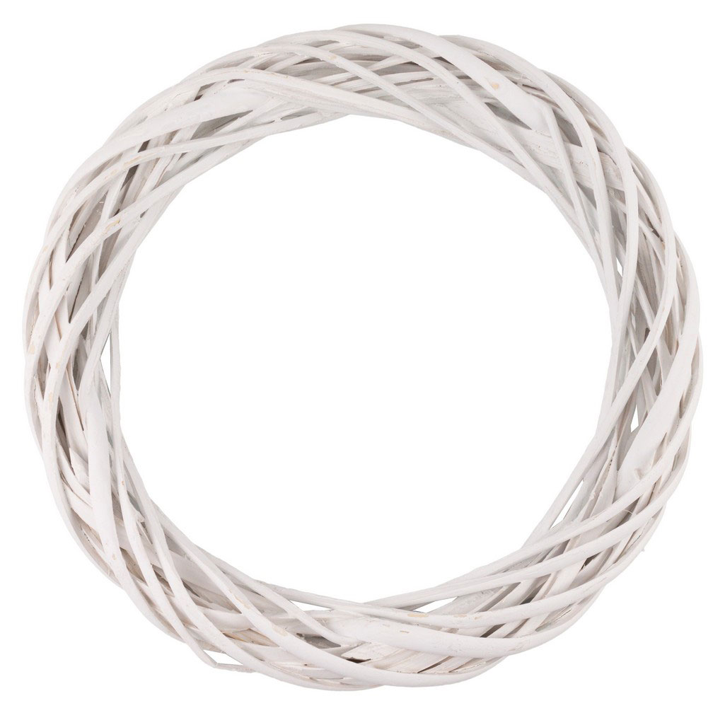 Изображение товара Декоративный венок из ивы Азалия Декор D30xH4 5 см природный дизайн