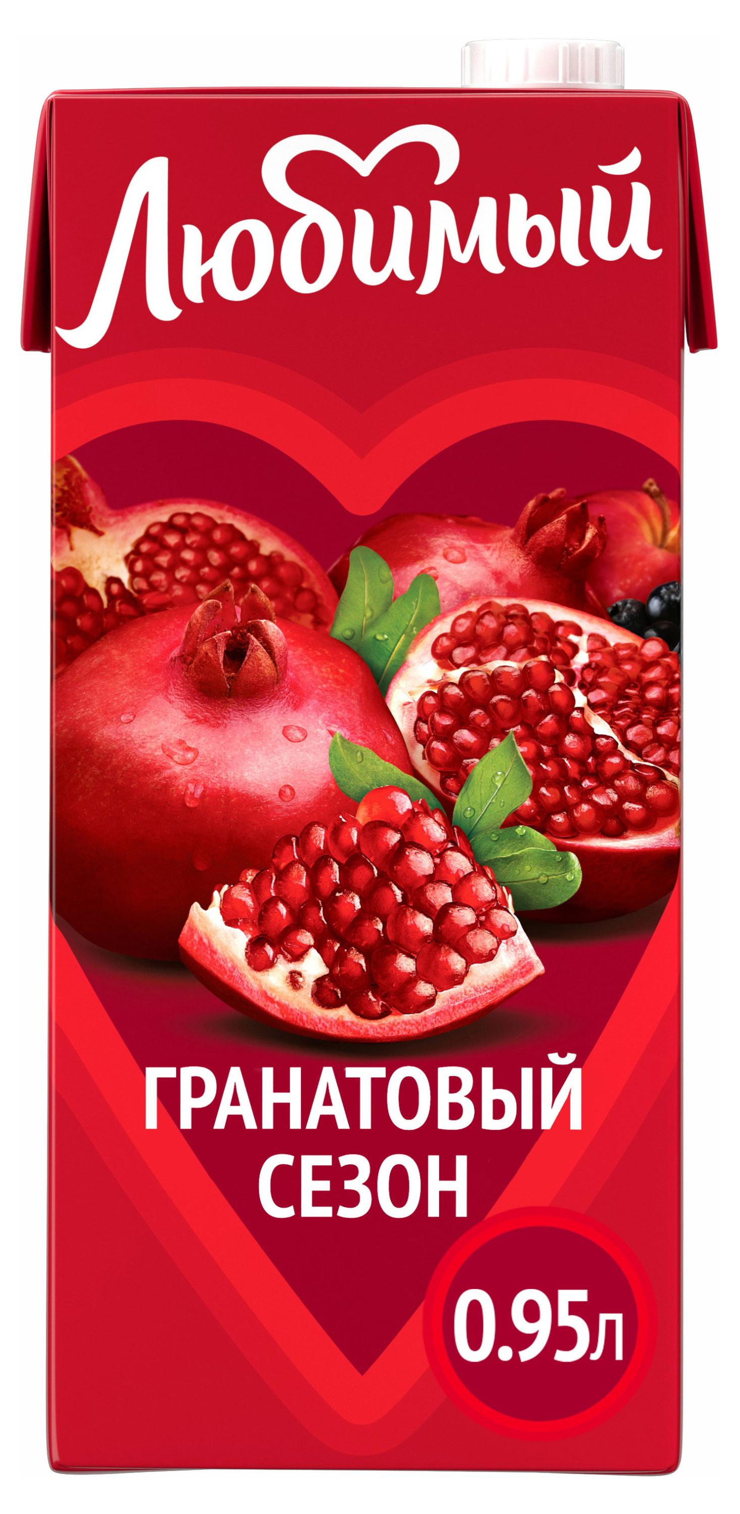 

Напиток Любимый яблоко гранат черноплодная рябина, 950 мл