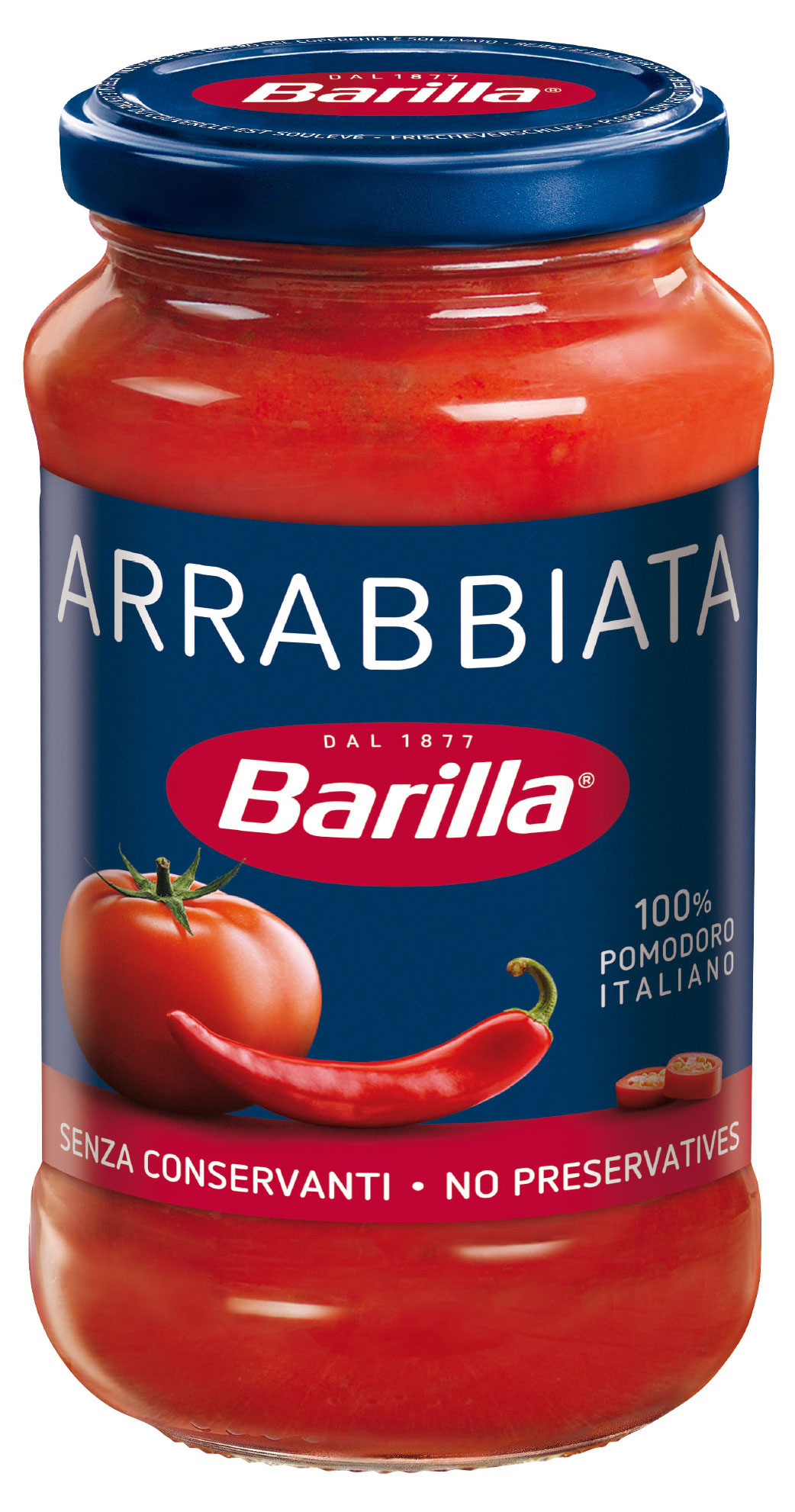 

Соус Barilla Arrabbiata томатный с перцем чили, 400 г