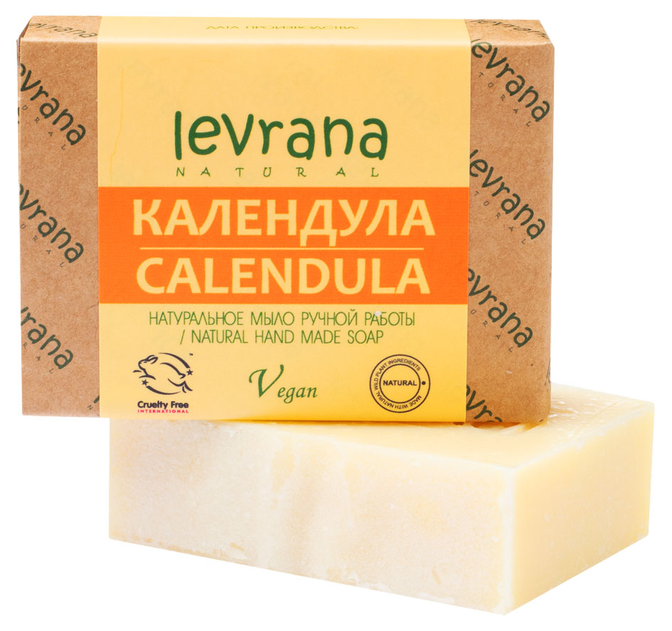 

Мыло твердое Levrana Календула ручной работы, 100 г
