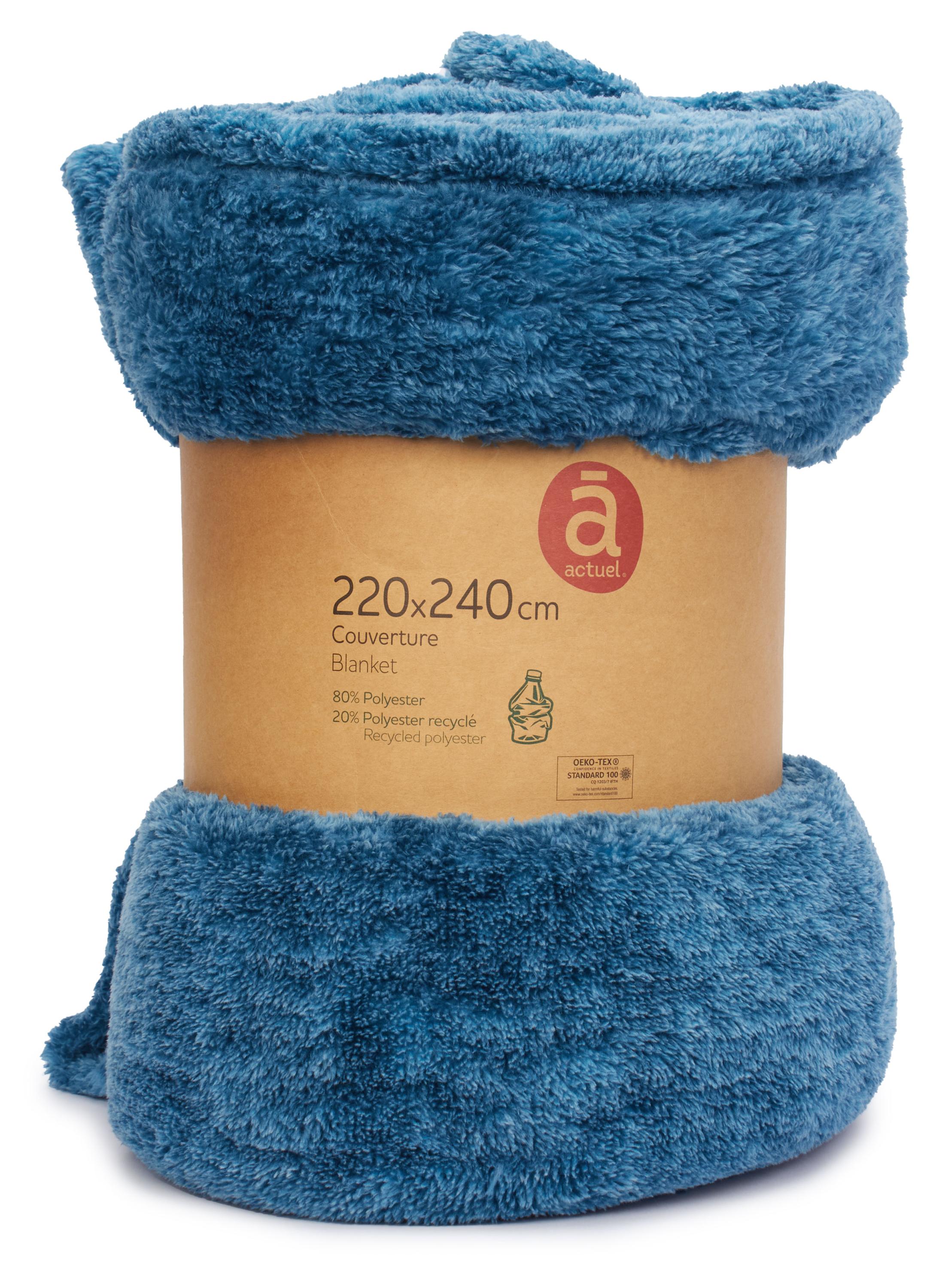 

Плед Actuel синий, 220х240 см