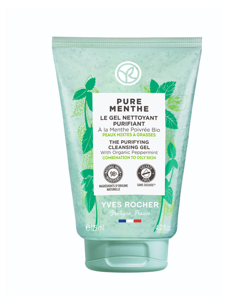 

Гель для умывания Yves Rocher очищающий с перечной мятой био, 125 мл