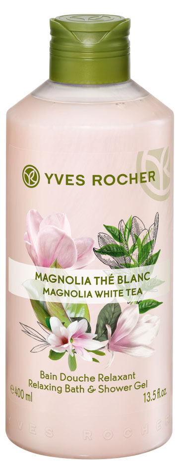 

Гель для душа и ванны Yves Rocher Магнолия & белый чай, 400 мл