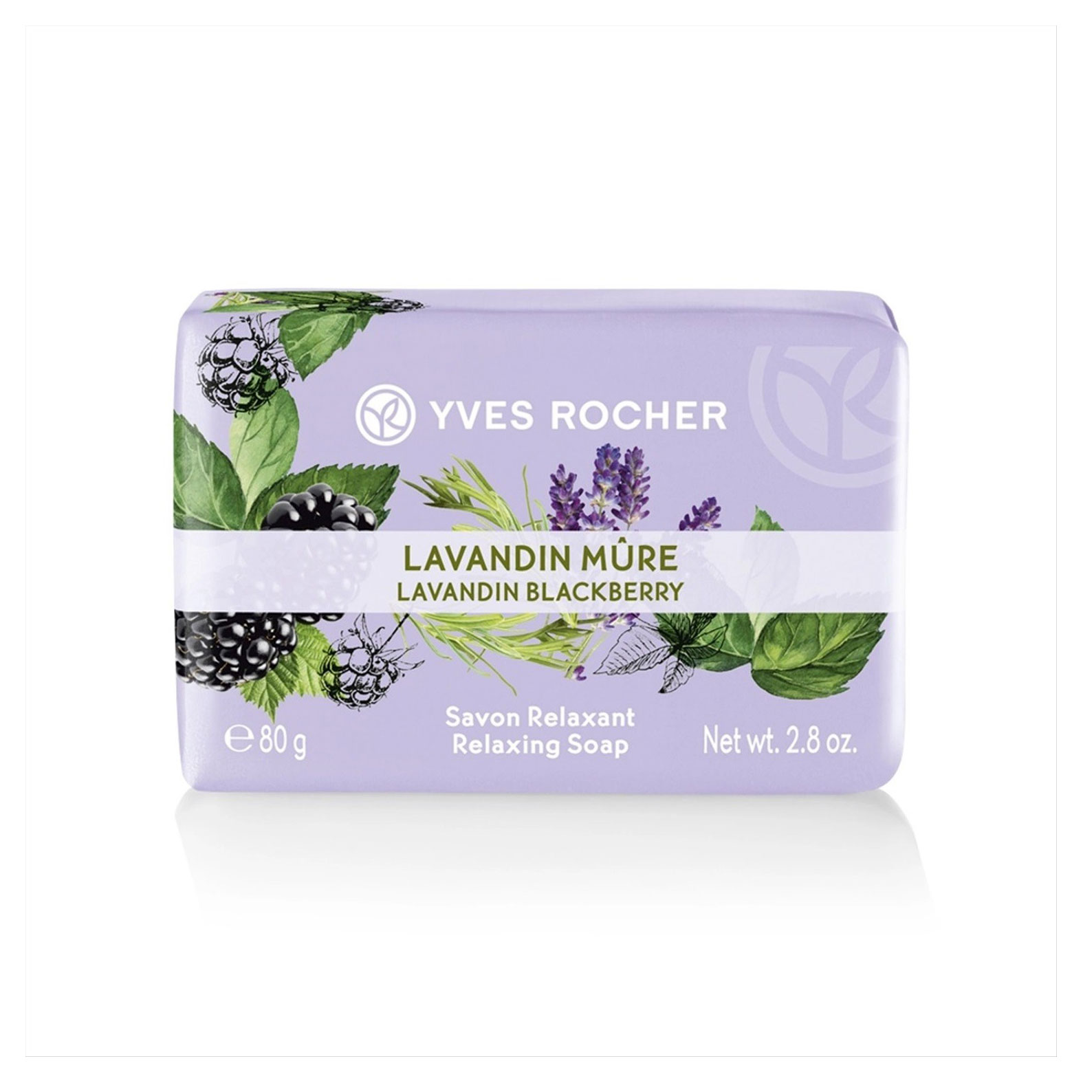 

Мыло туалетное Yves Rocher лаванда и ежевика, 80 г