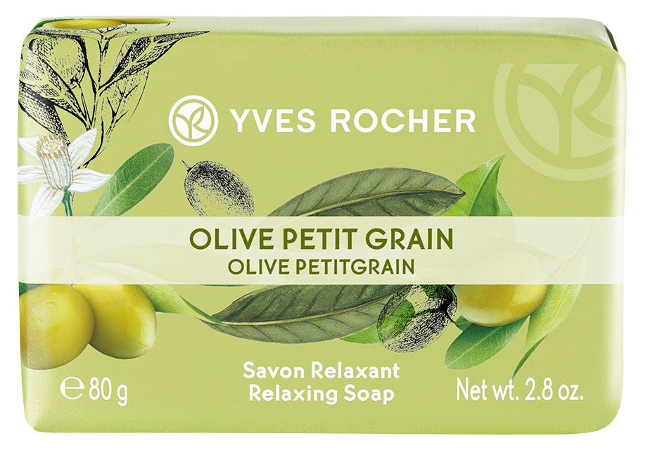 

Мыло туалетное Yves Rocher олива и петигрен, 80 г
