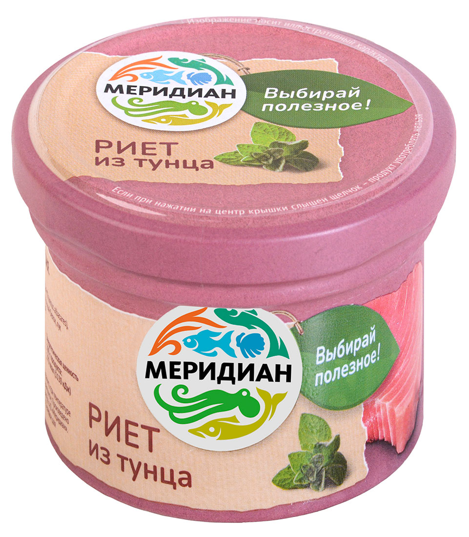 

Риет из тунца Меридиан, 100 г