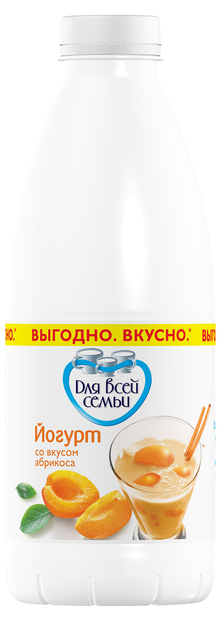 

Йогурт питьевой Для всей семьи абрикос 1% БЗМЖ, 930 г