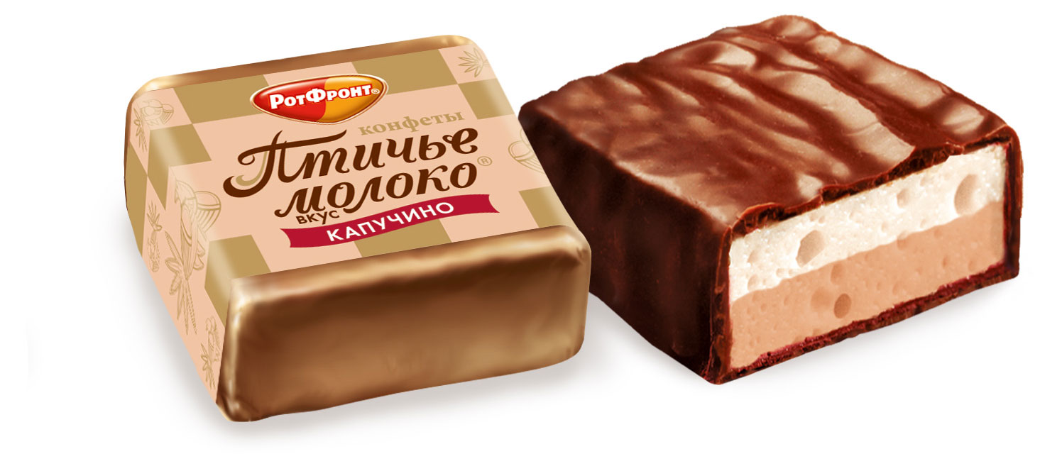 Изображение товара Конфеты «Красный октябрь» Птичье молоко со вкусом капучино, вес