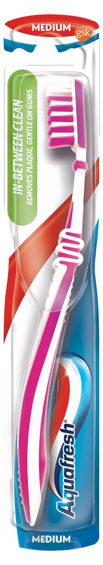 

Зубная щетка Aquafresh In-Between Clean средняя жесткость, 1 шт
