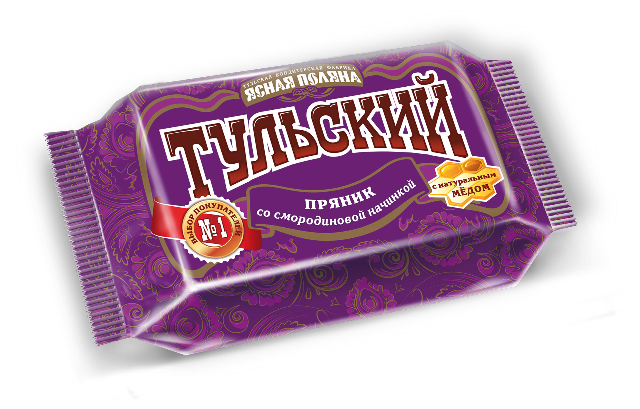 

Пряник Ясная Поляна Тульский со смородиновой начинкой, 45 г