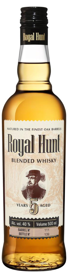 

Виски Royal Hunt Купажированный 5 лет Россия, 0,5 л