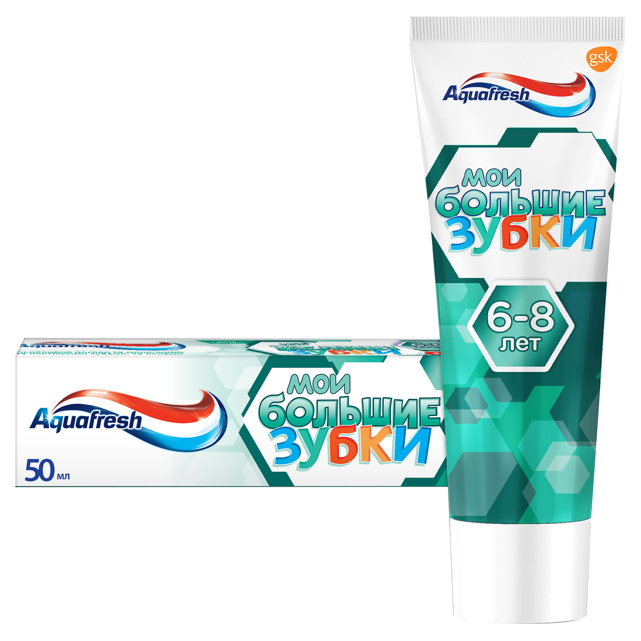 

Зубная паста Aquafresh мои большие зубки 6-8 лет, 50 мл