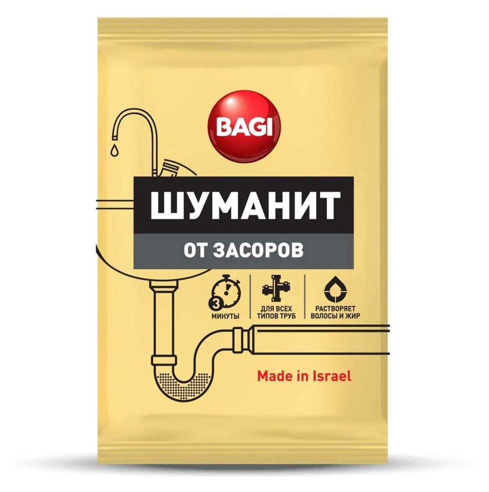 

Средство от засоров Bagi Шуманит в гранулах, 70 г