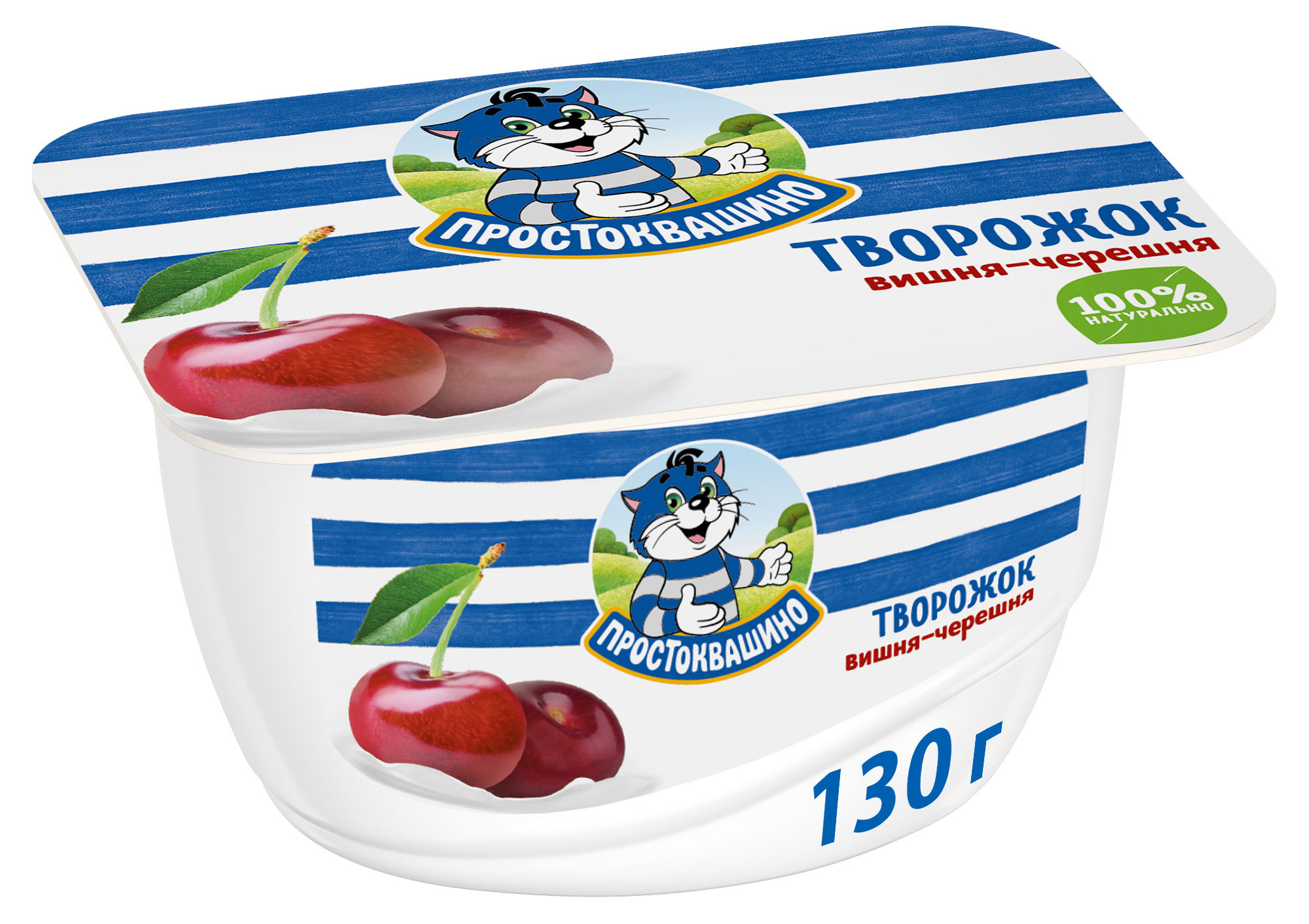 

Творожок Простоквашино с вишней и черешней 3,6% БЗМЖ, 130 г