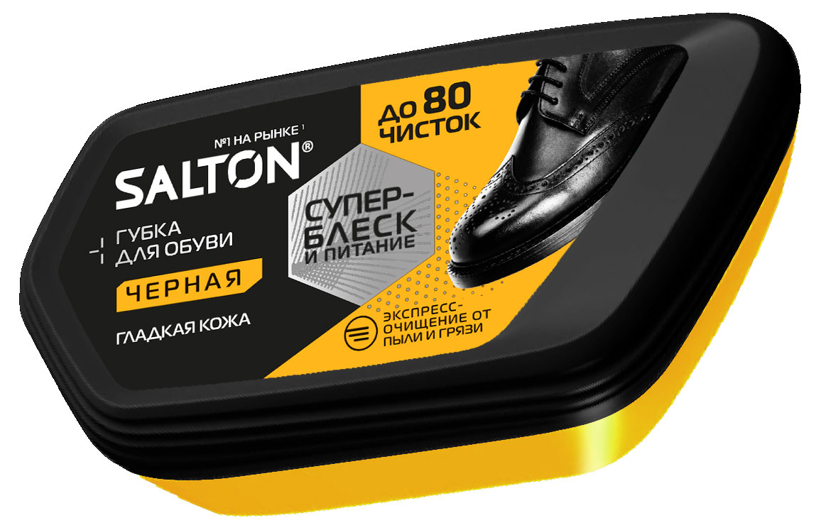 

Губка для обуви Salton Standart для гладкой кожи черная