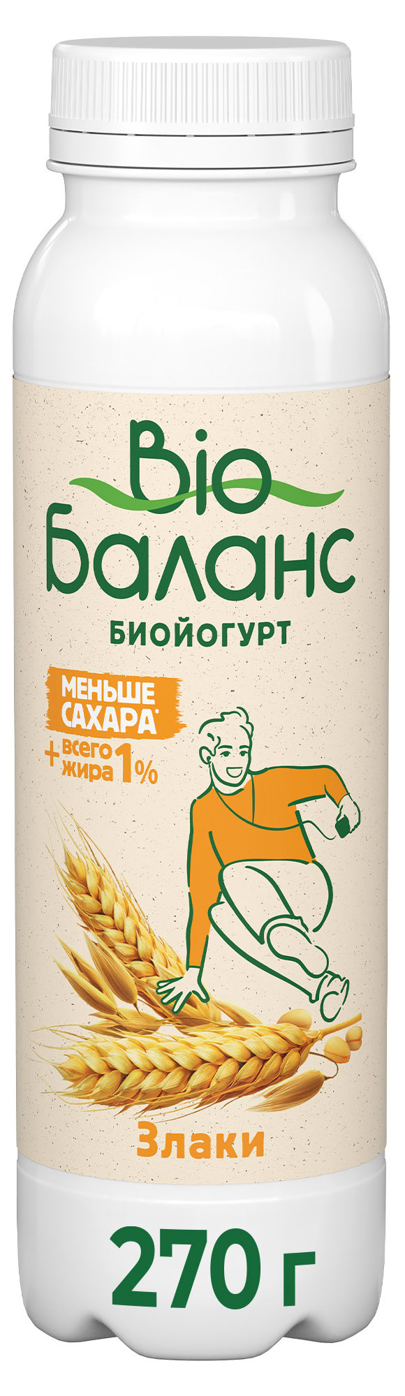 

Биойогурт питьевой Bio-Баланс злаки 1% БЗМЖ, 270г