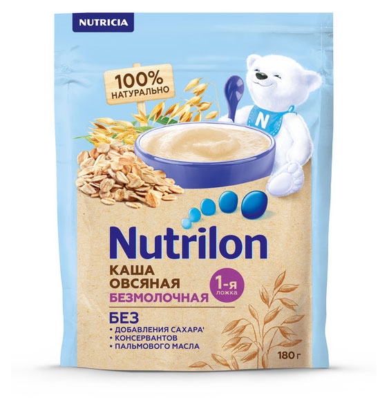 

Каша безмолочная Nutrilon овсяная с 5 мес., 180 г
