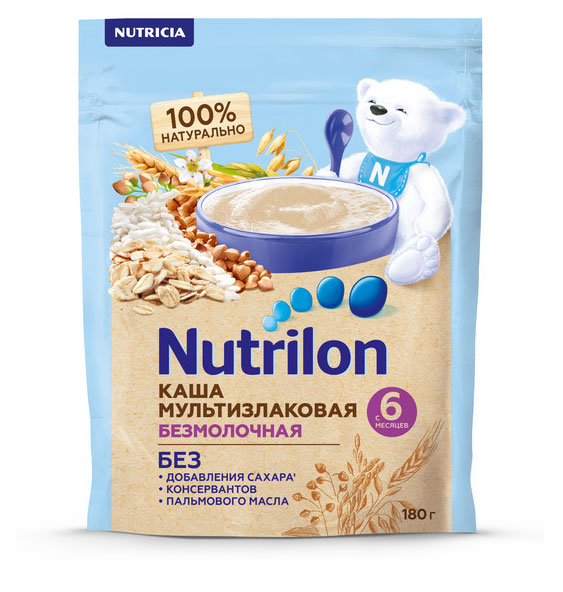 

Каша безмолочная Nutrilon мультизлаковая с 6 мес., 180 г