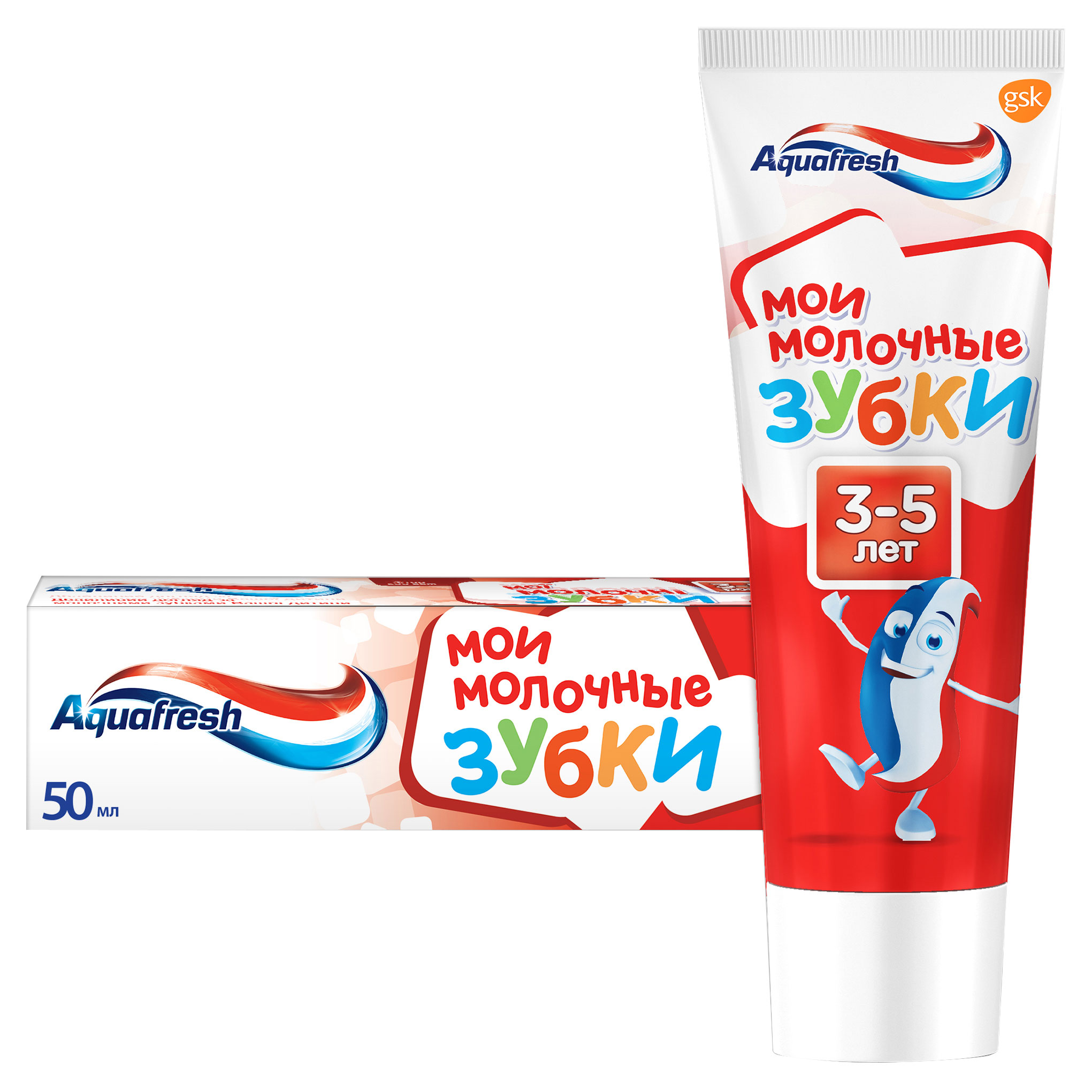 

Зубная паста Aquafresh мои молочные зубки 3-5 лет, 50 мл