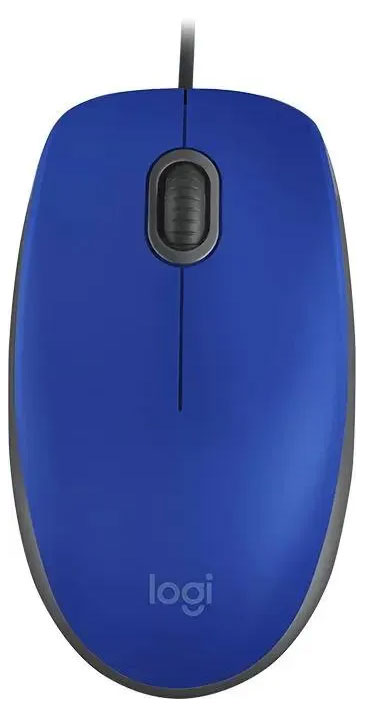

Мышь проводная Logitech M110 синяя