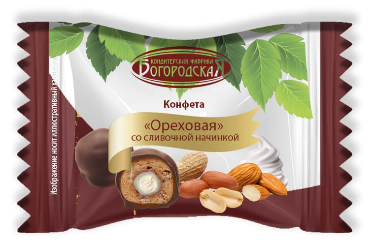 

Конфеты ореховые со сливочной начинкой, вес