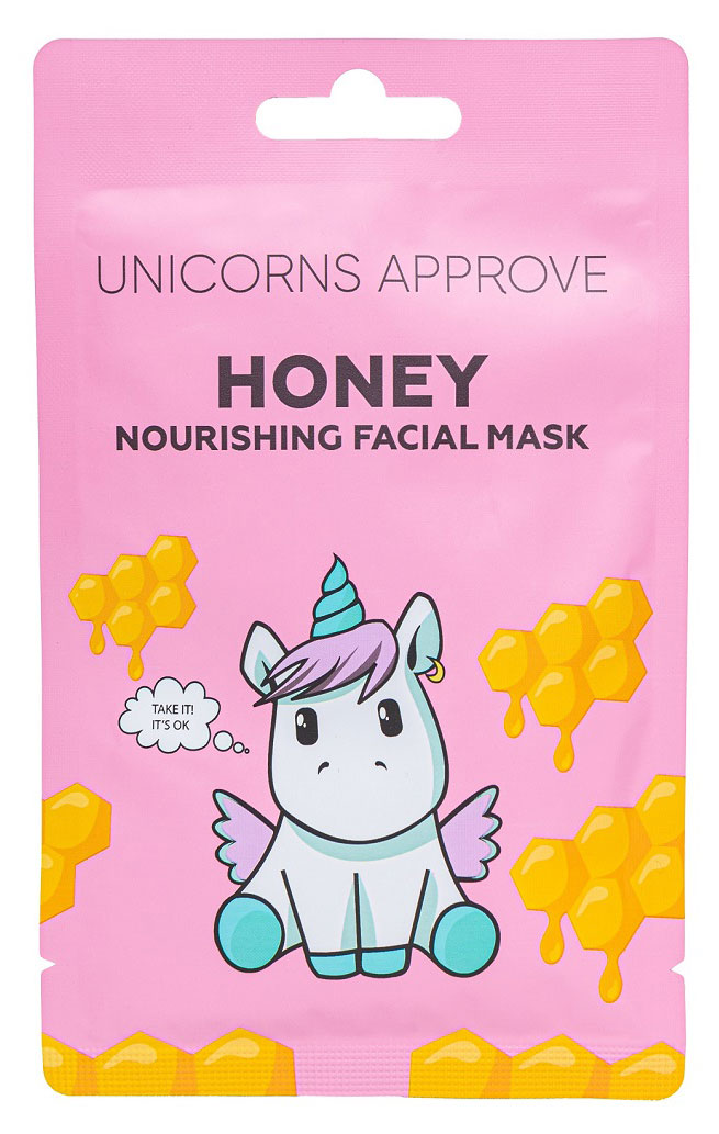 

Маска для лица Unicorns Approve с экстрактом меда питающая, 28 г