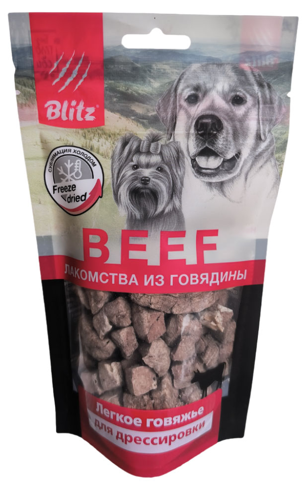 Изображение товара Лакомство для собак Blitz Легкое говяжье, 30 г