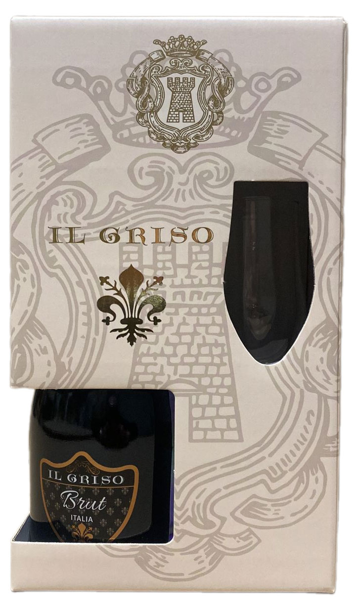

Игристое вино Il Griso белое брют Италия, 0,75 л + бокал